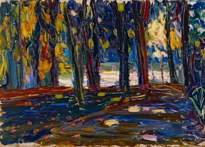 No Parque de St. Cloud - Outono II de Wassily Kandinsky