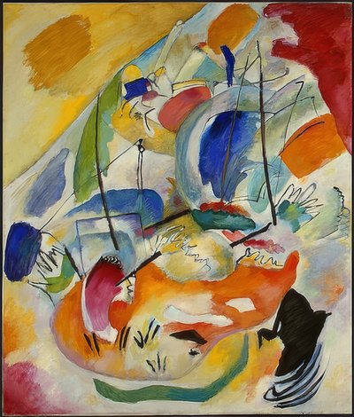 Improvisação 31 (batalha naval). 1913 de Wassily Kandinsky