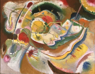 Kandinsky - Pequena pintura com amarelo (improvisação), 1914 de Wassily Kandinsky