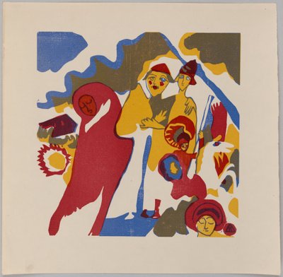 Klänge S. 85 (Bauer und Student) de Wassily Kandinsky