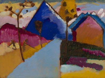 Kochel – rua reta de Wassily Kandinsky