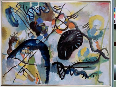 ""A Mancha Negra"" Pintura de Vassily Kandinsky (ou Wassily Kandinski ou Kandinskij de Wassily Kandinsky