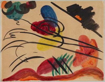 Com três cavaleiros de Wassily Kandinsky