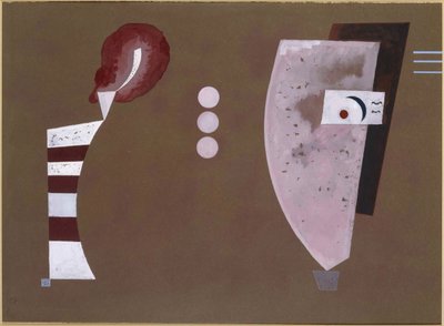 "Mitten Kreise" (centro do círculo) - Pintura de Vassily Kandinsky (ou Wassily Kandinski ou Kandinskij de Wassily Kandinsky