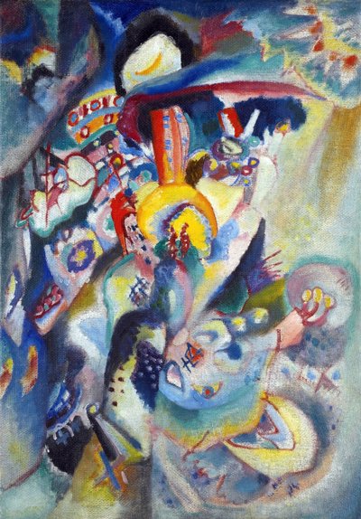 Pintura "Moscou II" de Vassily Kandinsky (ou Wassily Kandinski ou Kandinskij de Wassily Kandinsky