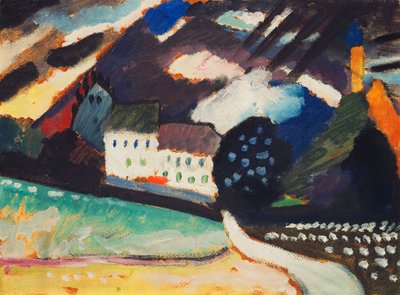 Castelo de Murnau e a Igreja II; Murnau, Castelo e Igreja II de Wassily Kandinsky