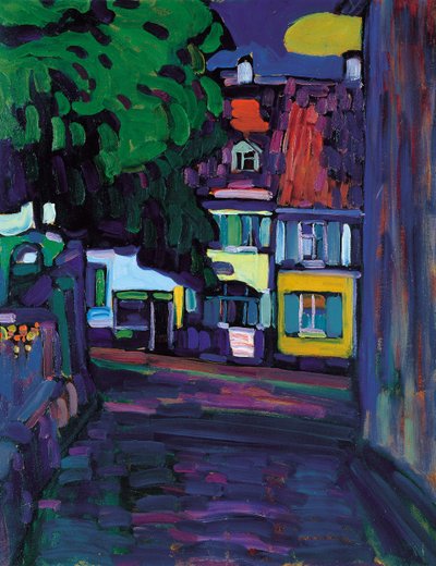 Murnau, casas no Obermarkt, 1908 de Wassily Kandinsky