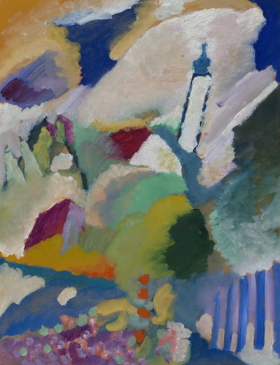 Murnau com a igreja I de Wassily Kandinsky