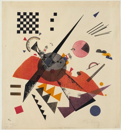 Litografia "Orange" de Vassily Kandinsky (ou Wassily Kandinski ou Kandinskij de Wassily Kandinsky