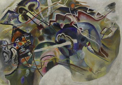 Pintura com borda branca, 1913 de Wassily Kandinsky