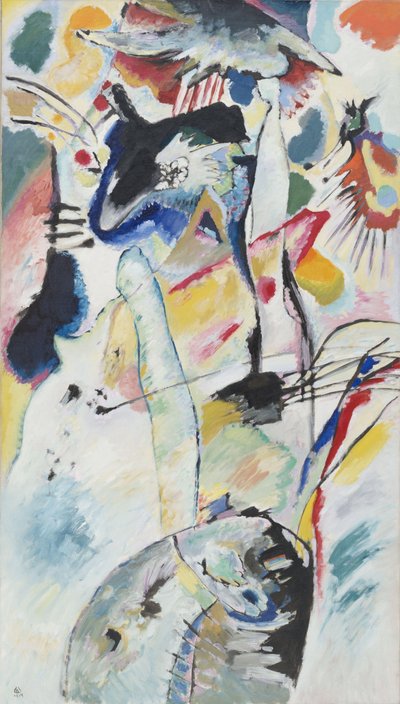 Painel para Edwin R Campbell N 3 - Peinture de Vassily Kandinsky (ou Wassily Kandinski ou Kandinskij) de Wassily Kandinsky