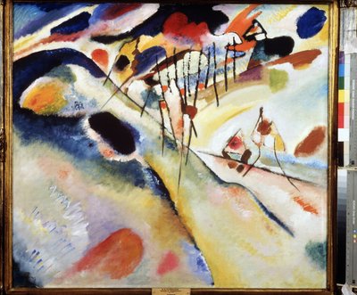Pintura "Paisagem" de Vassily Kandinsky (ou Wassily Kandinski ou Kandinskij de Wassily Kandinsky