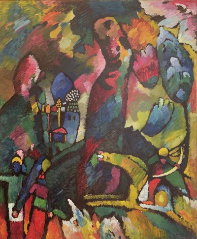 Imagem com um arqueiro, 1909 de Wassily Kandinsky