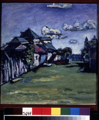 Pintura "Pres de Moscou" de Vassily Kandinsky (ou Wassily Kandinski ou Kandinskij de Wassily Kandinsky