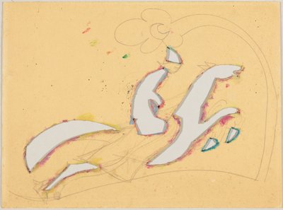 Schablone mit Reiter de Wassily Kandinsky