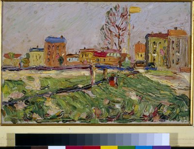 "Schwabing, Munique" Peinture de Vassily Kandinsky (ou Wassily Kandinski ou Kandinskij) de Wassily Kandinsky