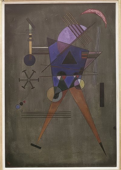 Triângulo preto. 1925 de Wassily Kandinsky