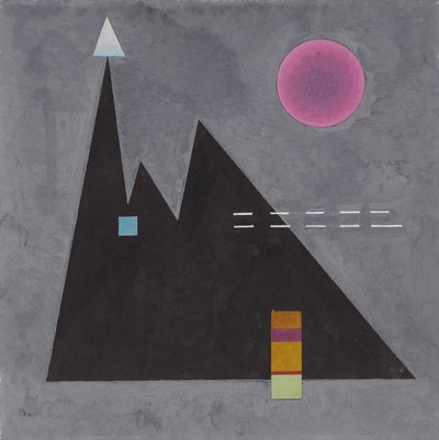 Sharp in Blunt; Afiado no maçante de Wassily Kandinsky