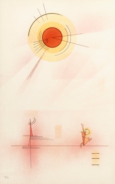brilho do sol de Wassily Kandinsky