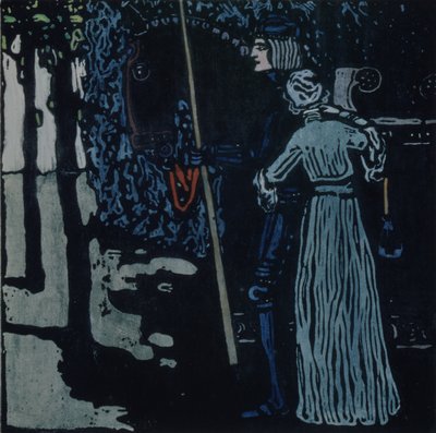 A despedida, 1907 de Wassily Kandinsky