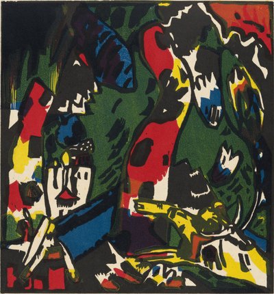 ""Um Arqueiro"" Pintura por Vassily Kandinsky (ou Wassily Kandinsky ou Kandinskyj de Wassily Kandinsky