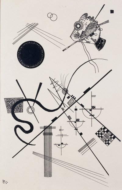 Sem título (desenho 4); Sem título (Dessin 4) de Wassily Kandinsky
