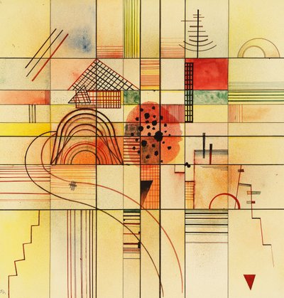 Retângulos Variados de Wassily Kandinsky