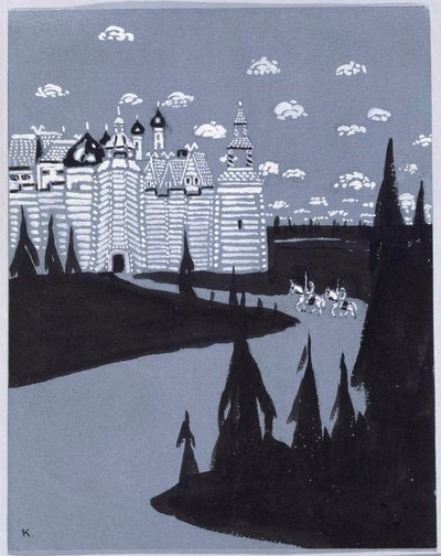 Diante da cidade de Wassily Kandinsky