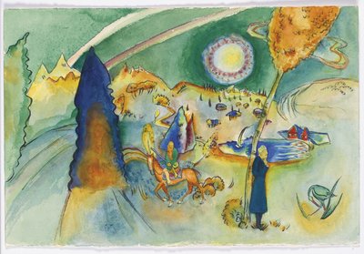 Aguarela para Poul Bjerre de Wassily Kandinsky