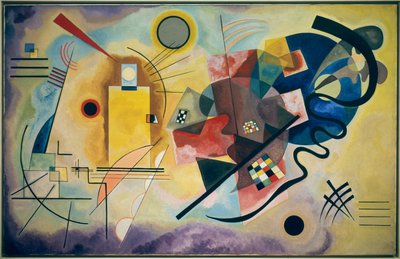 Amarelo-vermelho-azul de Wassily Kandinsky