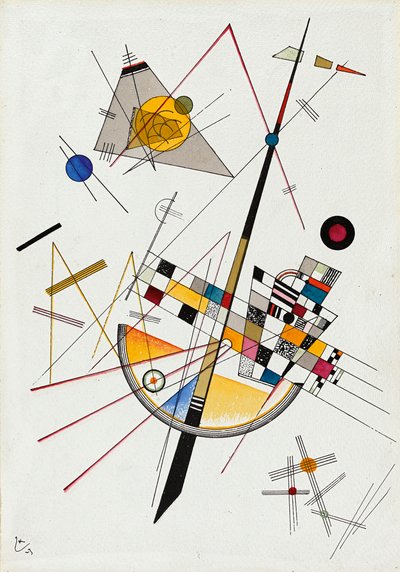 Tensão delicada Tensão delicada No. 85, 1923. de Wassily Kandinsky
