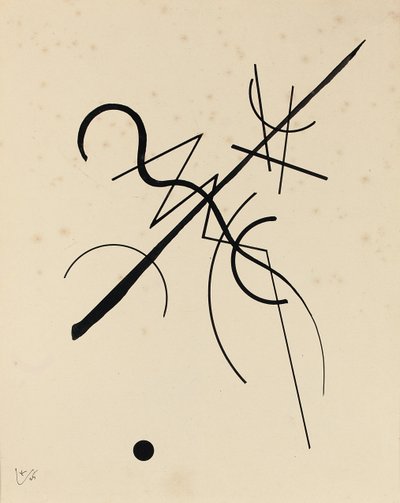 Desenhar por ponto e linha para nivelar de Wassily Kandinsky