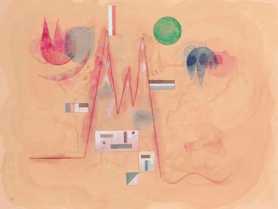 Ziguezague em ziguezague macio e manga comitiva, 1933. de Wassily Kandinsky