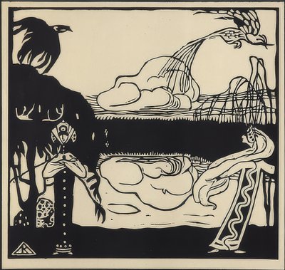 Dois pássaros 1907 de Wassily Kandinsky