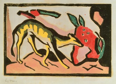 Der Blaue Reiter von Wassily & Marc Franz (1880-1916) Kandinsky