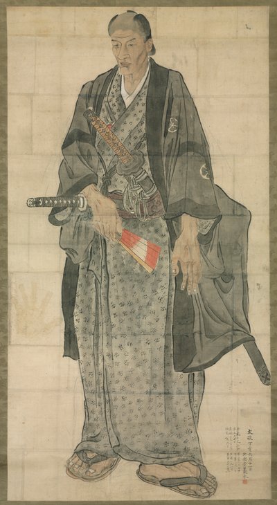 Retrato de Ozora Buzaemon, 1827. de Watanabe Kazan