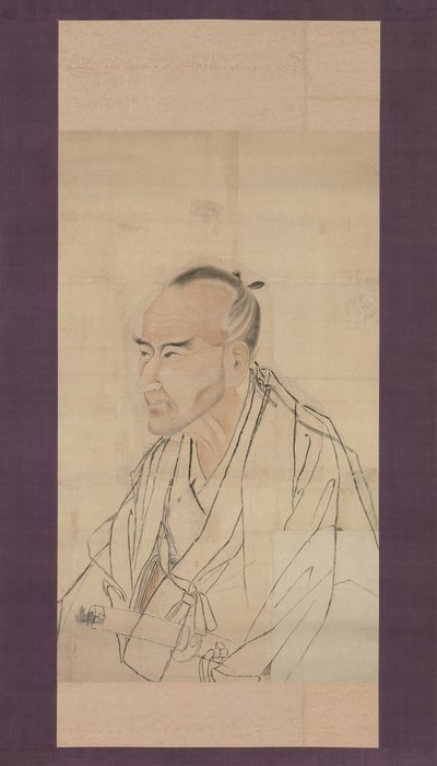 Esboço para o Retrato de Tachihara Suiken, século XIX. de Watanabe Kazan