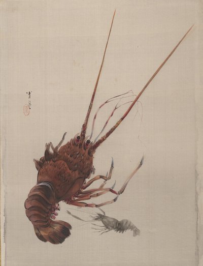 Lagostas, ca. 1887 de Watanabe Seitei