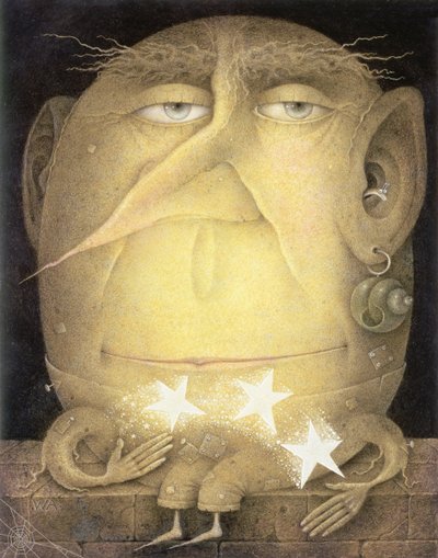 Catch a Falling Star (lápis e lápis de cor sobre papel) de Wayne Anderson
