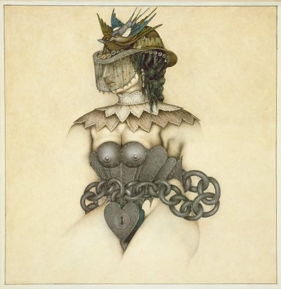 Bondage vitoriano (lápis e lápis de cor sobre papel) de Wayne Anderson
