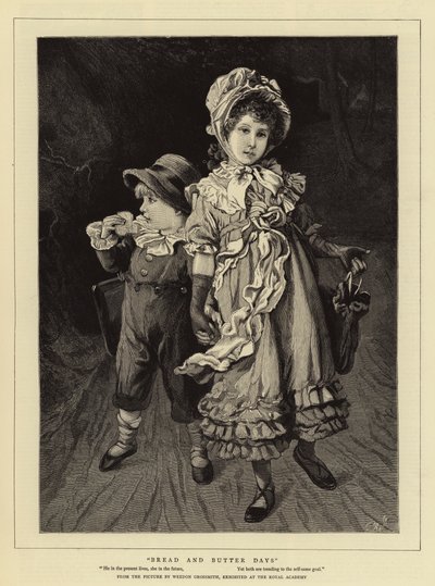 Pão e Manteiga Dias (gravura) de Weedon Grossmith