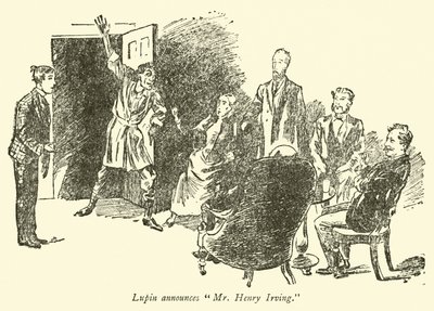 Lupin anuncia o Sr. Henry Irving de Weedon Grossmith