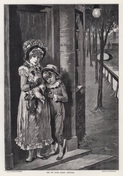 A Porta do Poço, Chegadas Precoce (gravura) de Weedon Grossmith