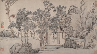 O Cassia Grove Studio, ca. 1532 de Wen Zhengming