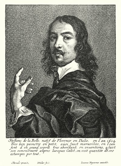 Stefano della Bella, desenhista e gravador italiano (gravura) de Wenceslaus (after) Hollar