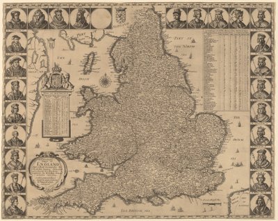 Um novo e exato Mappe da Inglaterra de Wenceslaus Hollar