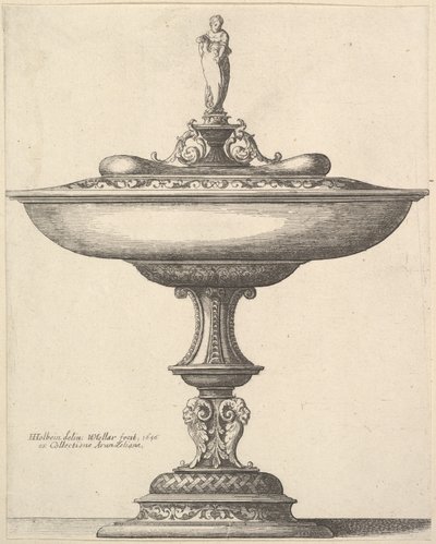 Uma xícara larga com caule ornamental, 1646. de Wenceslaus Hollar