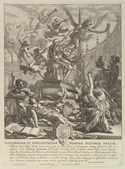 Alegoria sobre a morte do conde de Arundel, ca. 1646 de Wenceslaus Hollar