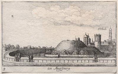 Alguns lugares interessantes...: Placa 5, Augsburg de Wenceslaus Hollar