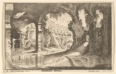 Anfiteatros Romanos, ca. 1650 de Wenceslaus Hollar